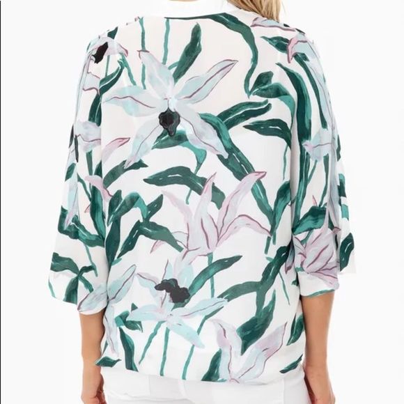 ❤️Tory Burch Desert Bloom Button Front Top S 2❤️ - Picture 2 of 5